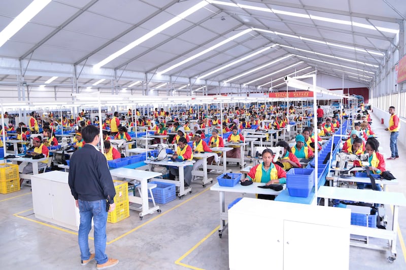 The Huajian shoe factory near Addis Ababa, Ethiopia | Photo: Aida Muluneh