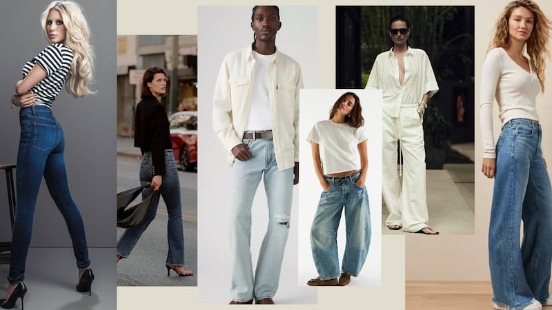 A number of new — and old — shapes are trending in denim.