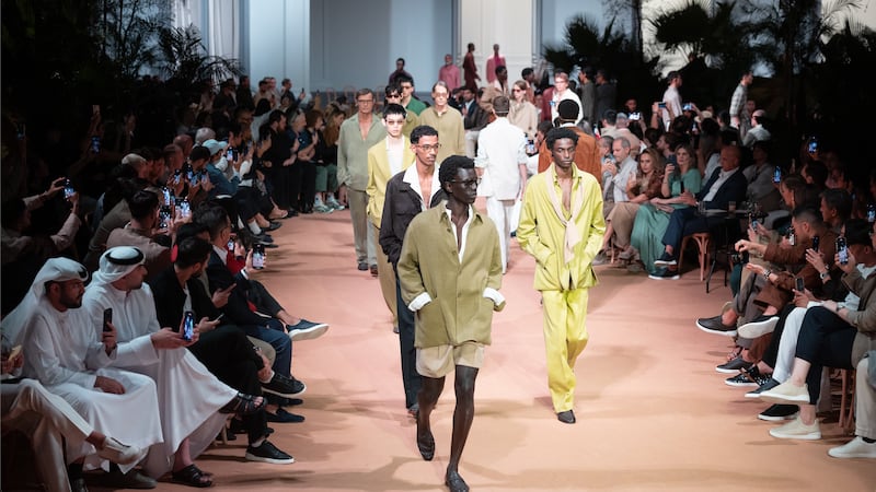 Zegna staged its Spring/Summer 2026 show in the fast-growing Dubai market last week.