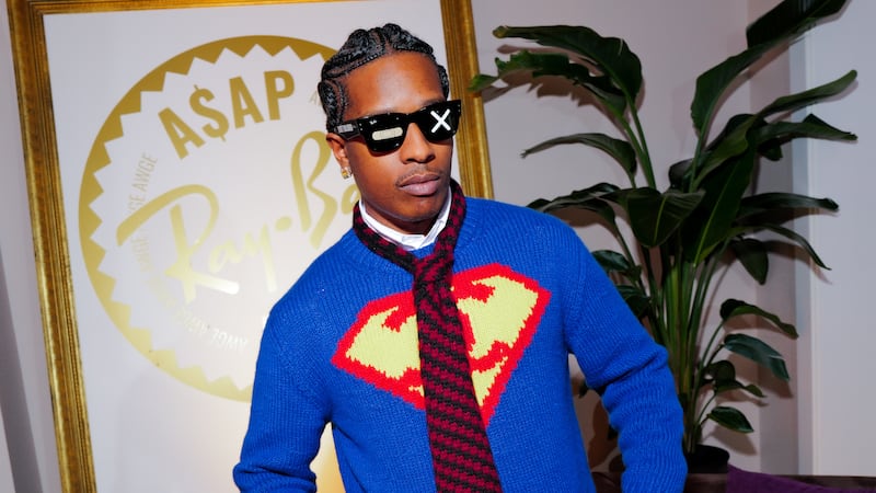 ASAP Rocky promoting his ongoing partnership with Ray-Ban at Miami Art Basel in December.