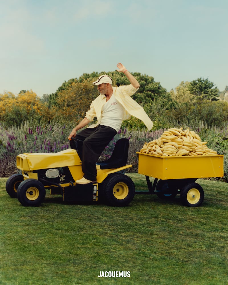 Jacquemus campaign with actor Jon Gries.