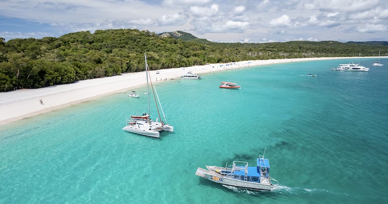 Brisbane is a gateway for Queensland tourism hotspots including Whitehaven Beach on the Whitsunday Islands.