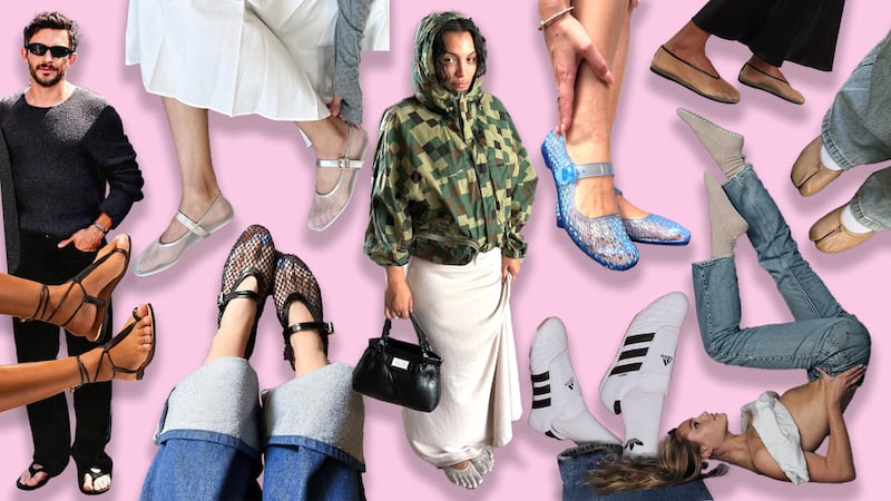 Slimmer, barely-there shoes are trending.