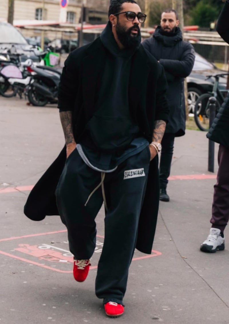 Jerry Lorenzo was seen at Paris Fashion Week over the weekend sporting Nike’s new Jacquemus Moon Shoe collaboration.